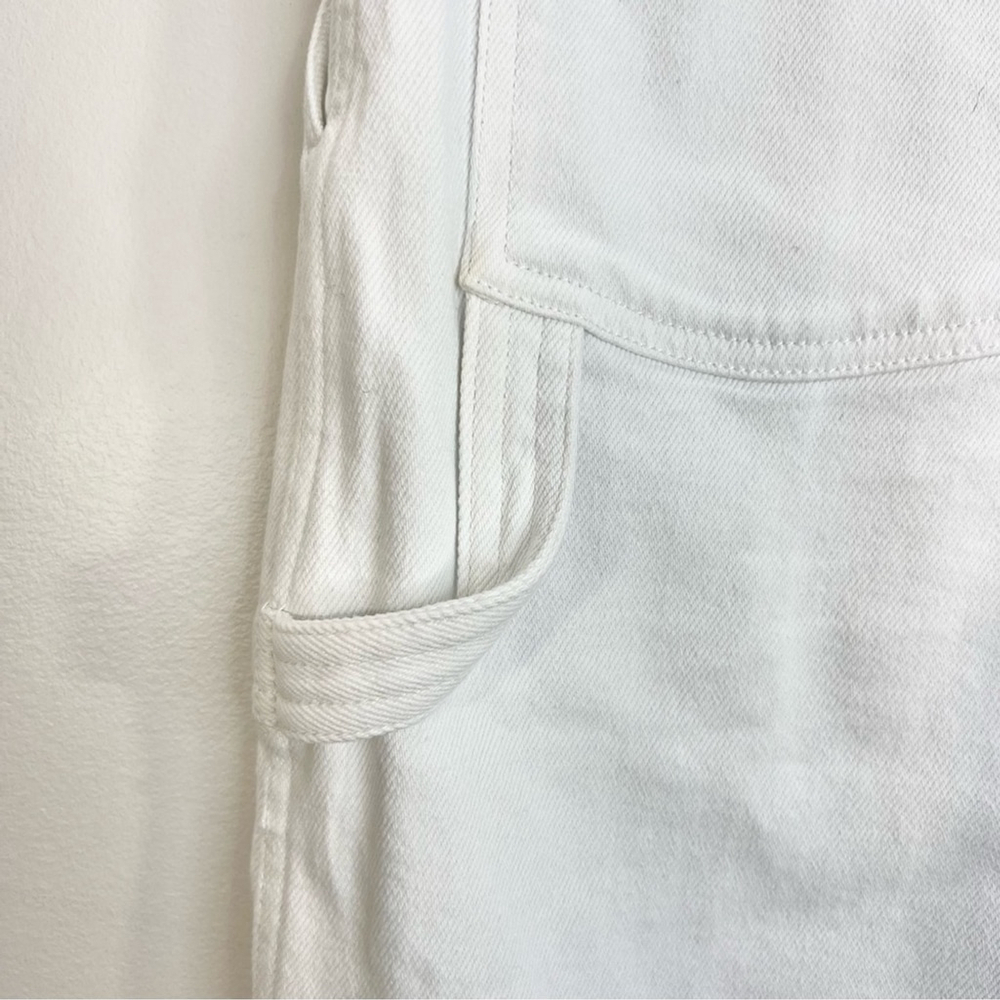 Aritzia Sunday Best white Oscar cargo carpenter straight leg pants 2 - Picture 9 of 13